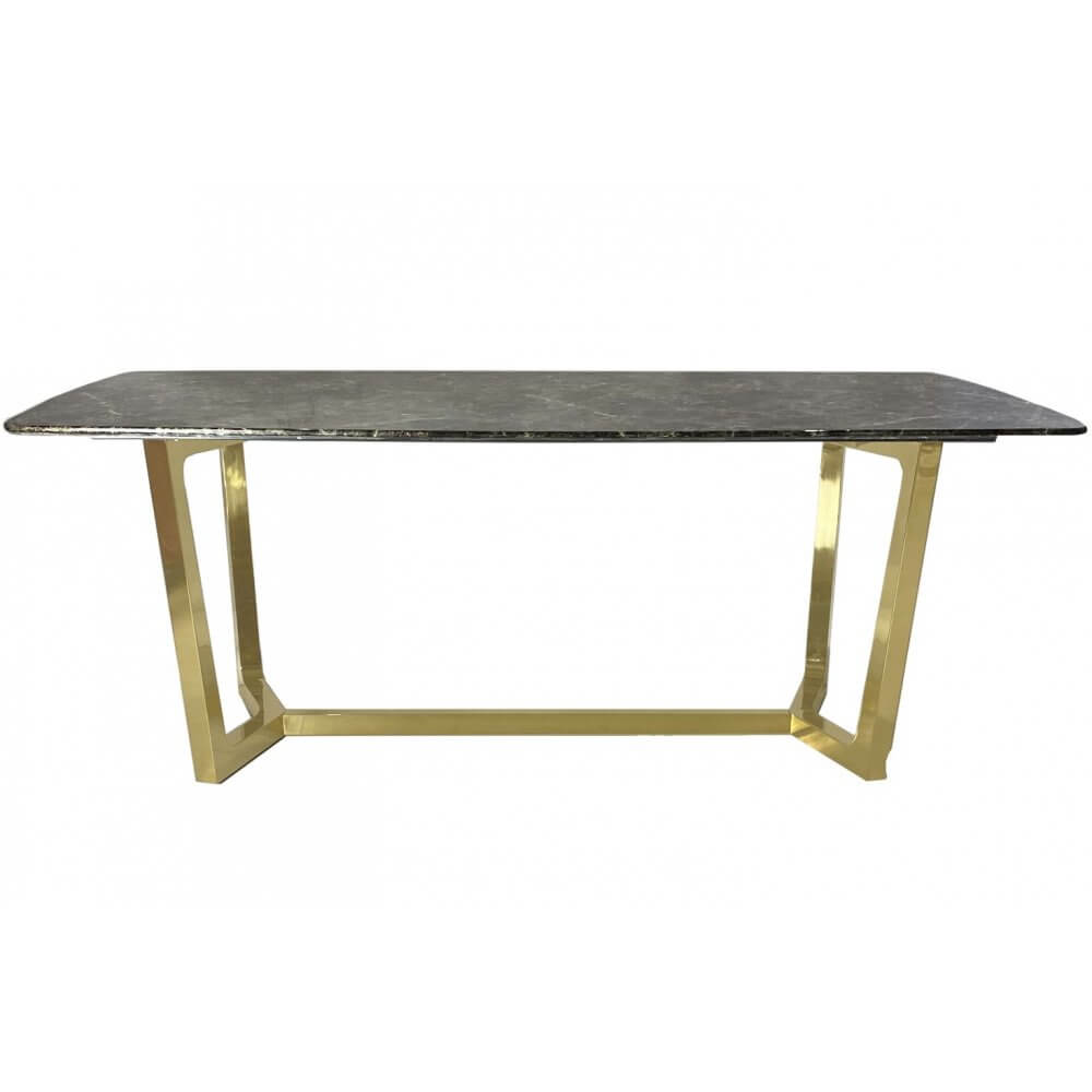 Stół Roseta złoty/brązowy 75/100/200 cm