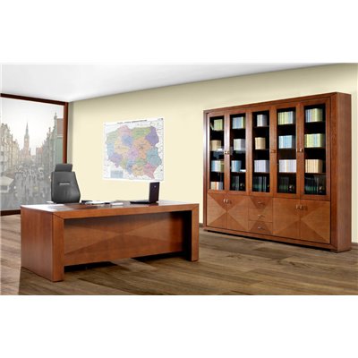 Cube - Biurko 160 z intarsją