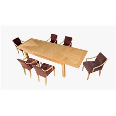 Cube - stół z intarsją 200/300