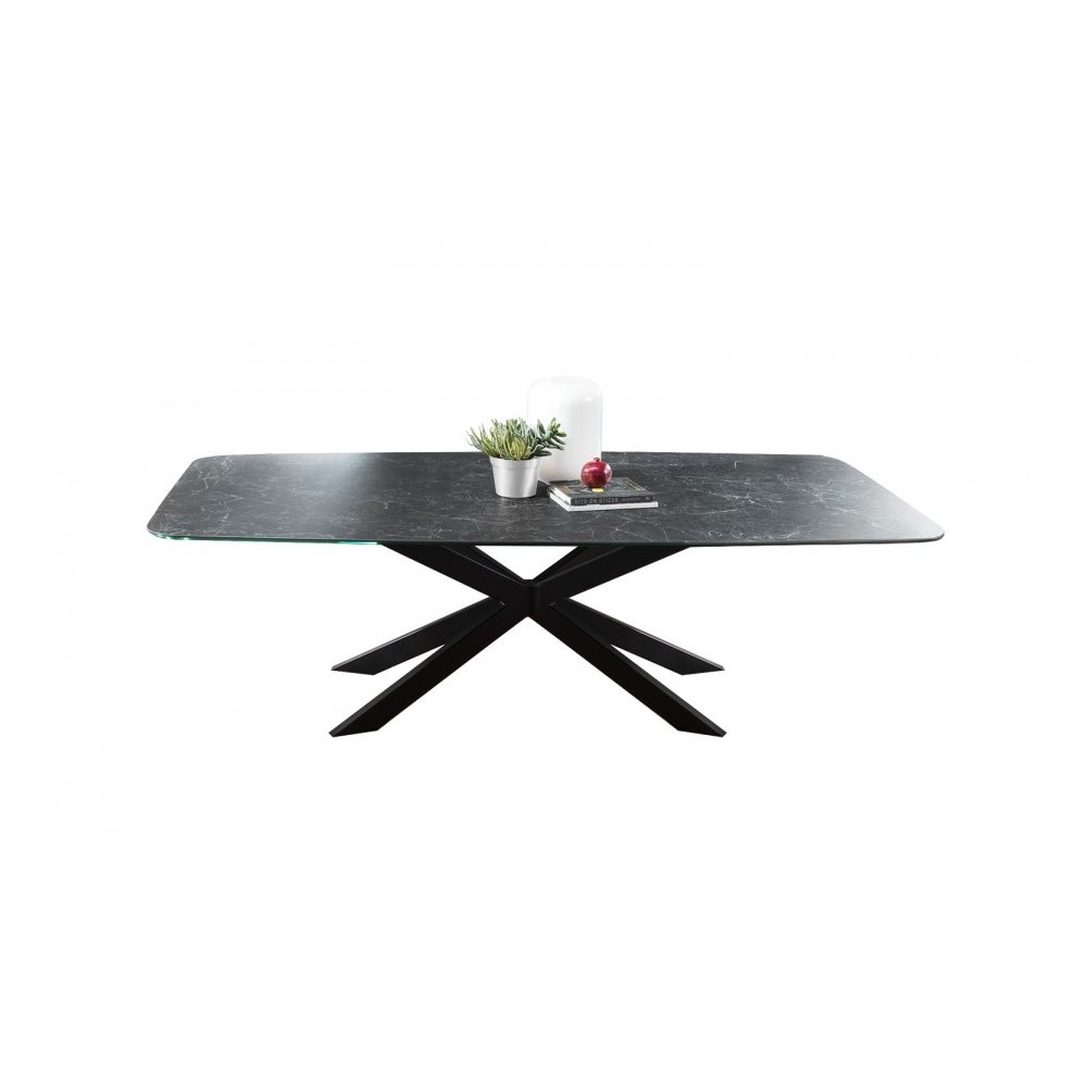 Lafayette - Stół (spiek + szkło, beczka)