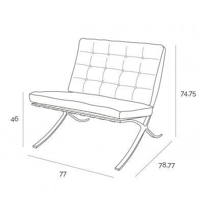 Fotel BA1 czarna eko skóra