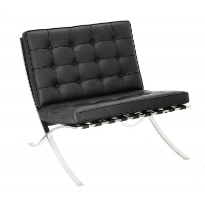 Fotel BA1 skóra naturalna czarna