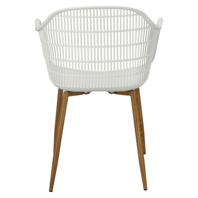 Krzesło Becker białe/naturalne