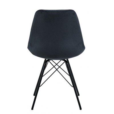Krzesło Eris Sztruks Antracytowe