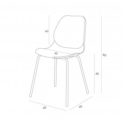Krzesło Layer 4 białe
