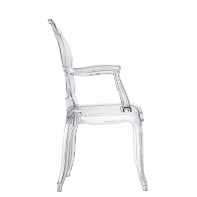 Krzesło transparentne Queen Arm