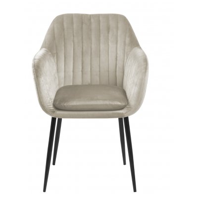 Krzesło Emilia Velvet sand /black