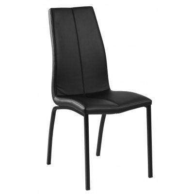 Krzesło Asama black PU czarne nogi