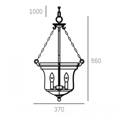 Prague - Lampa wisząca II