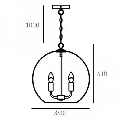 Prague - Lampa wisząca III