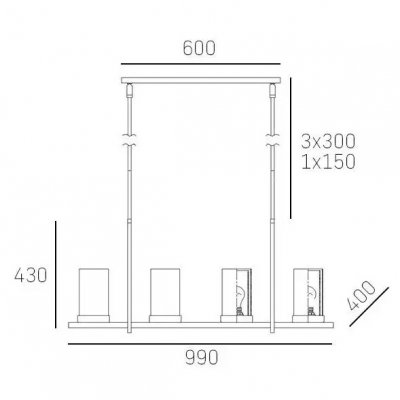 Miami - Lampa wisząca II