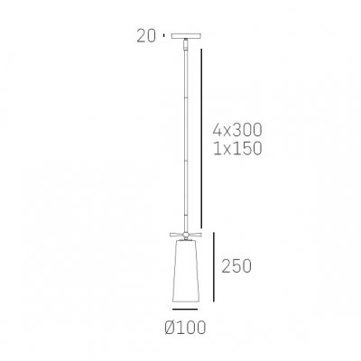 Bow - Lampa wisząca II