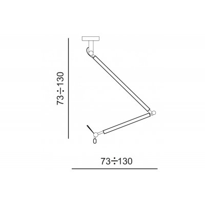 Zyta S Chrom II - Lampa wisząca