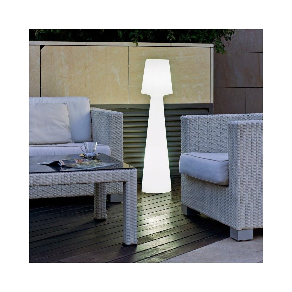 NEW GARDEN lampa podłogowa LOLA 110  BATTERY biała