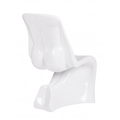 Krzesło HIM białe - włókno szklane
