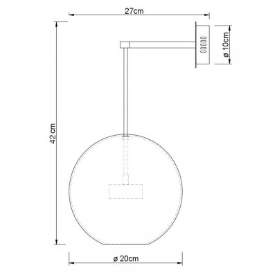 Lampa ścienna CAPRI WALL złota