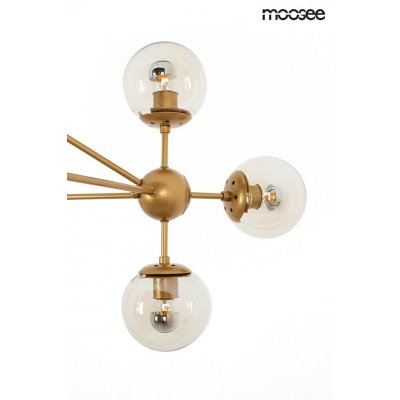 MOOSEE lampa wisząca ASTRIFERO 10 złota / bursztynowa