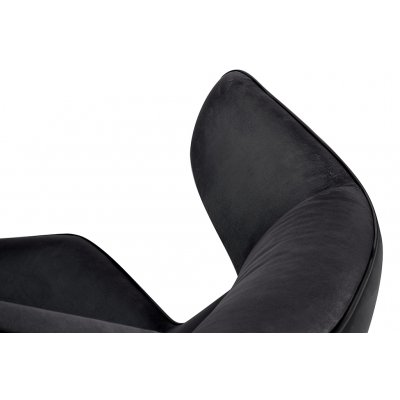 Fotel obrotowy VITA VELVET czarny PU