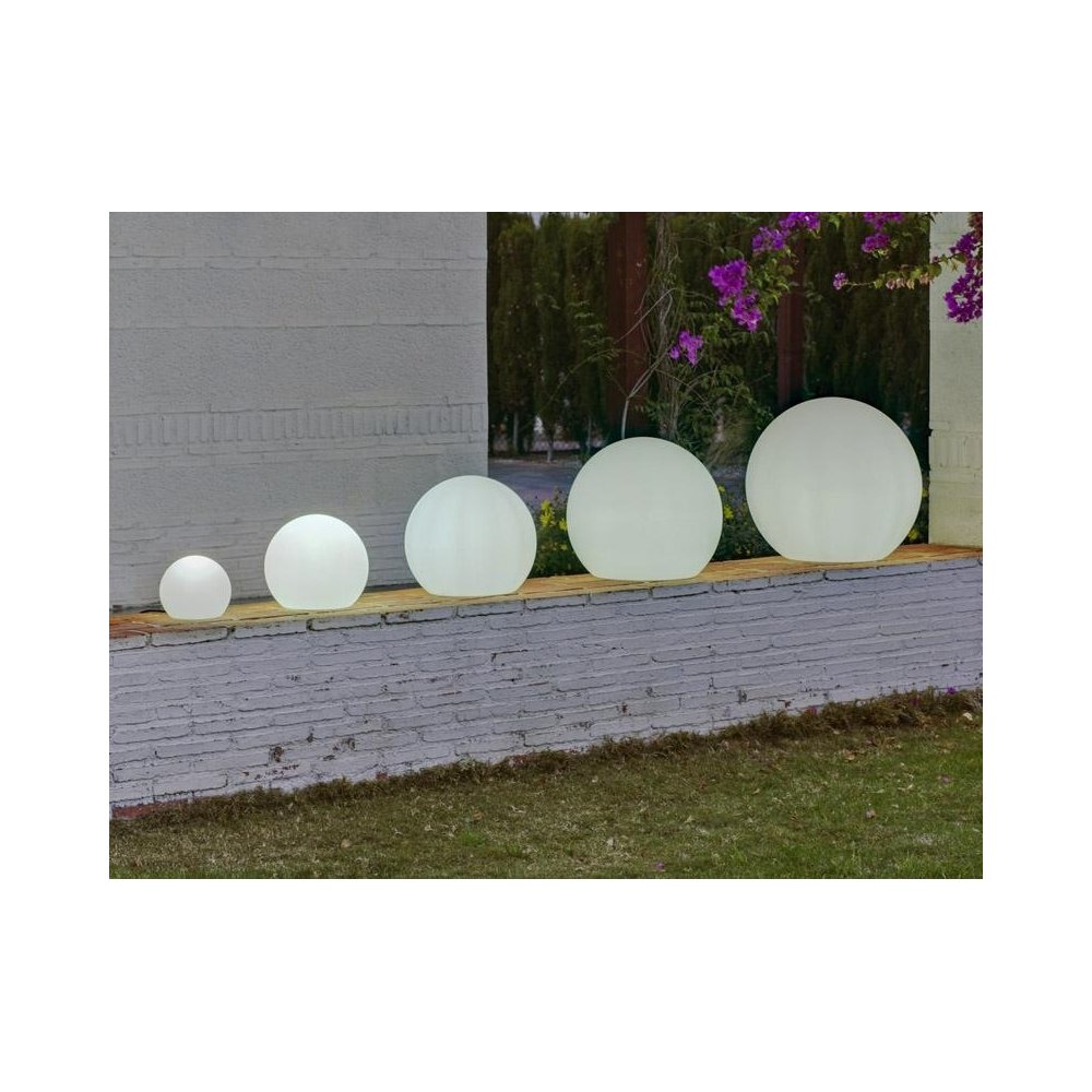 NEW GARDEN lampa ogrodowa BULY 40 SOLAR & BATTERY biała