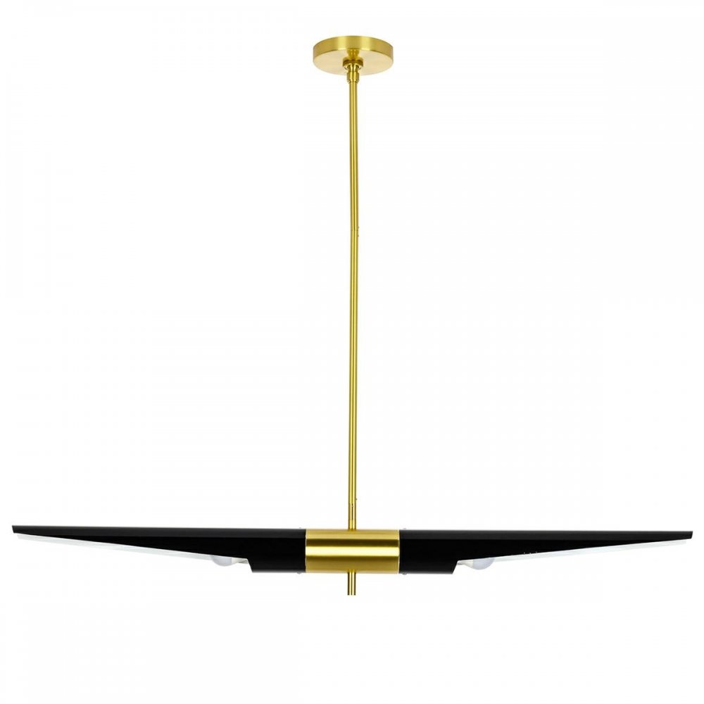 Lampa wisząca APOLLO 1 czarna - szczotkowane złoto