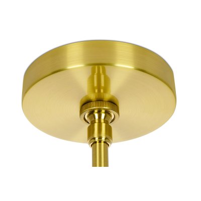 Lampa wisząca APOLLO 1 czarna - szczotkowane złoto