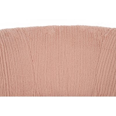 Fotel LOW TEDDY PINK różowy