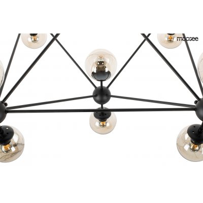 MOOSEE lampa wisząca ASTRIFERO 15 czarna / bursztynowa
