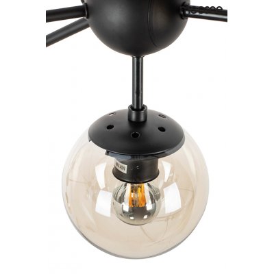 MOOSEE lampa wisząca ASTRIFERO 15 czarna / bursztynowa