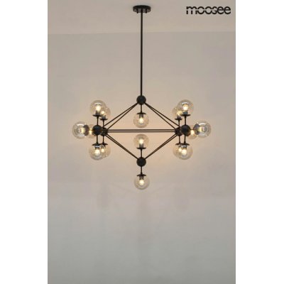 MOOSEE lampa wisząca ASTRIFERO 15 czarna / bursztynowa