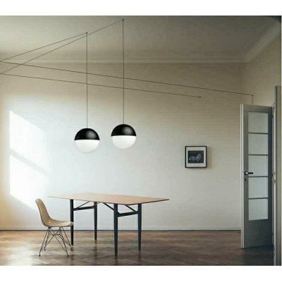 MOOSEE lampa ścienna BOWL DUO czarna