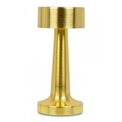 Lampa biurkowa LEE złota - wbudowana bateria, LED