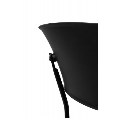 Krzesło JETT czarne - polipropylen, metal