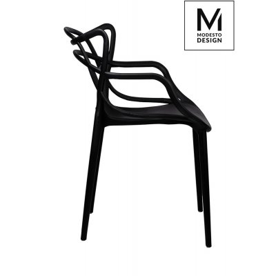 MODESTO krzesło HILO czarne - polipropylen