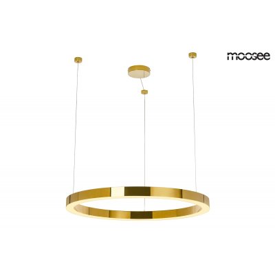 MOOSEE lampa wisząca RING LUXURY 90  złota - LED, chromowane złoto