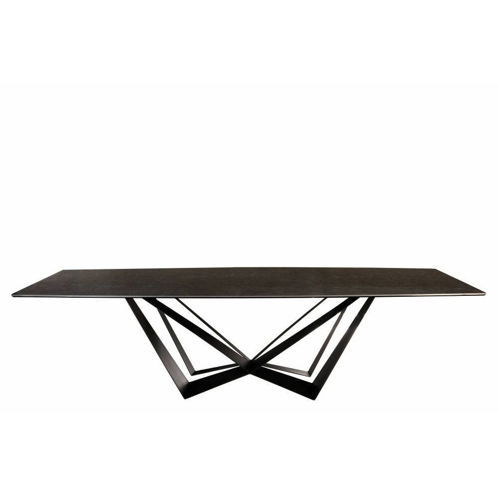 Canaletto - Stół (spiek + szkło, beczka)