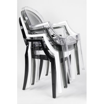 Krzesło LOUIS transparentne - poliwęglan