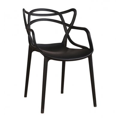 Krzesło HILO PREMIUM czarne - polipropylen