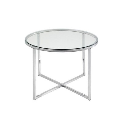ACTONA stolik kawowy CROSS - szkło, chrom