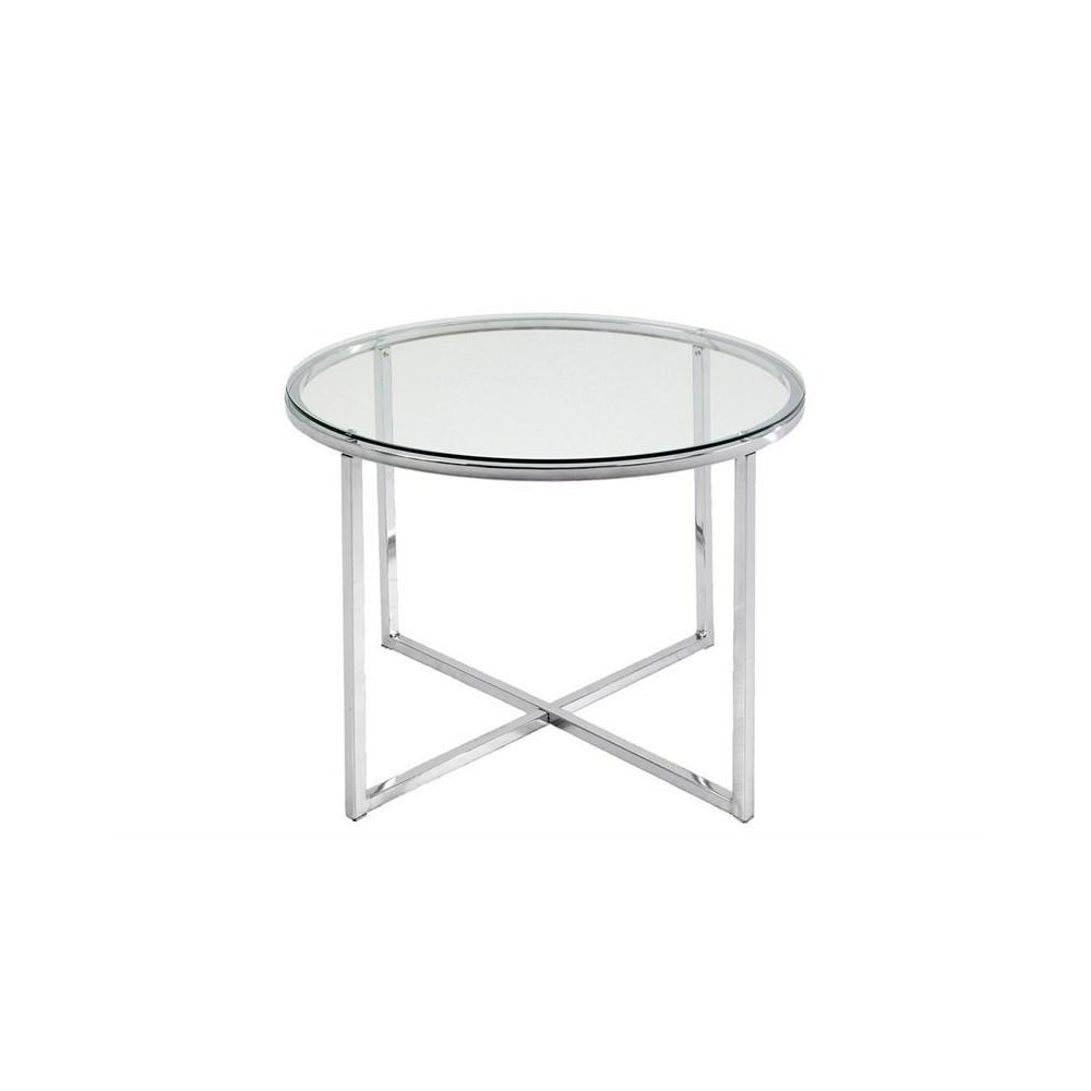 ACTONA stolik kawowy CROSS - szkło, chrom