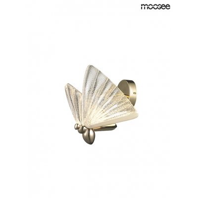 MOOSEE lampa ścienna BUTTERFLY S złota