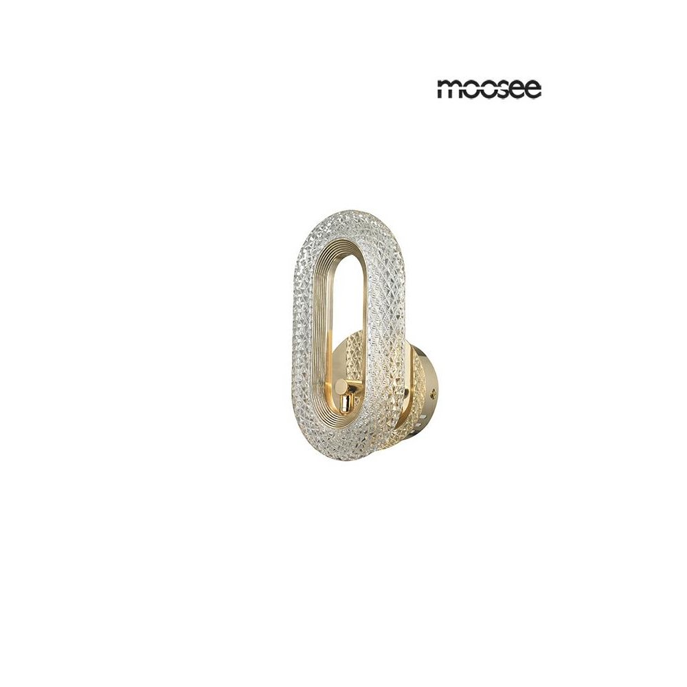 MOOSEE lampa ścienna JEWEL złota