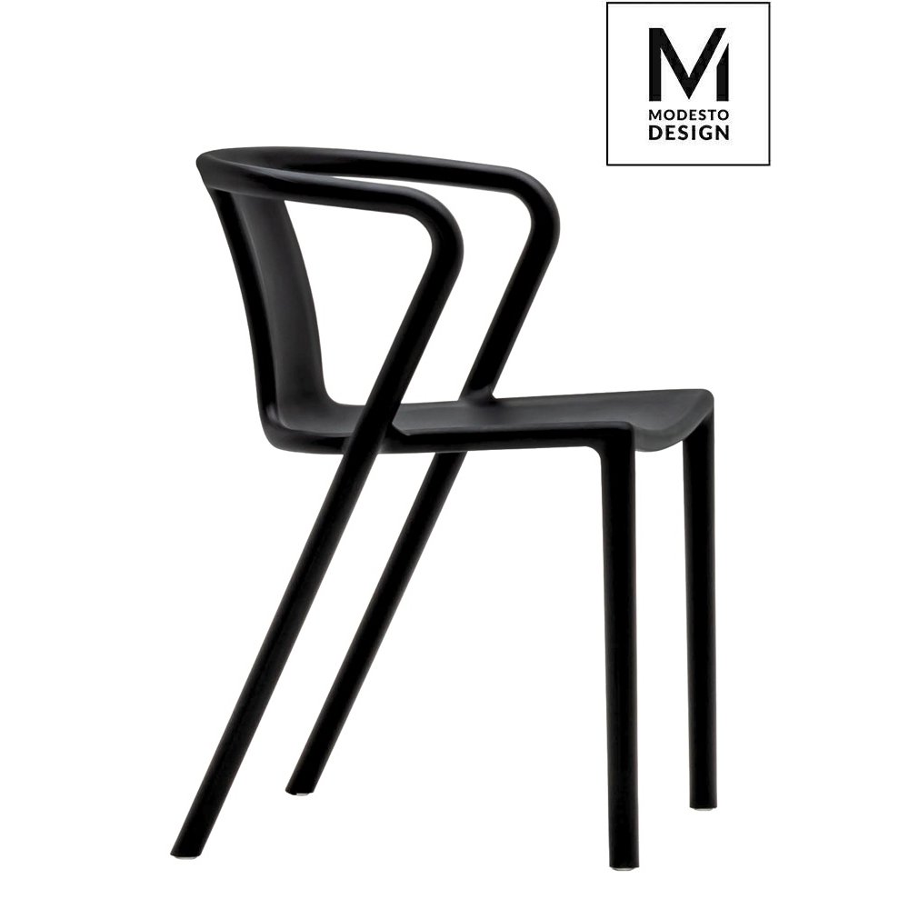 MODESTO krzesło AIR czarne - polipropylen