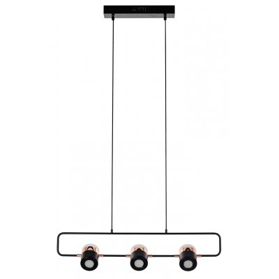 Lampa wisząca BLINK 3 czarna - LED, metal