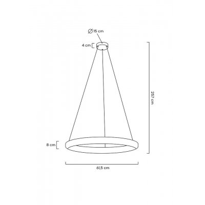 MOOSEE lampa wisząca LIBERTY 60 złota