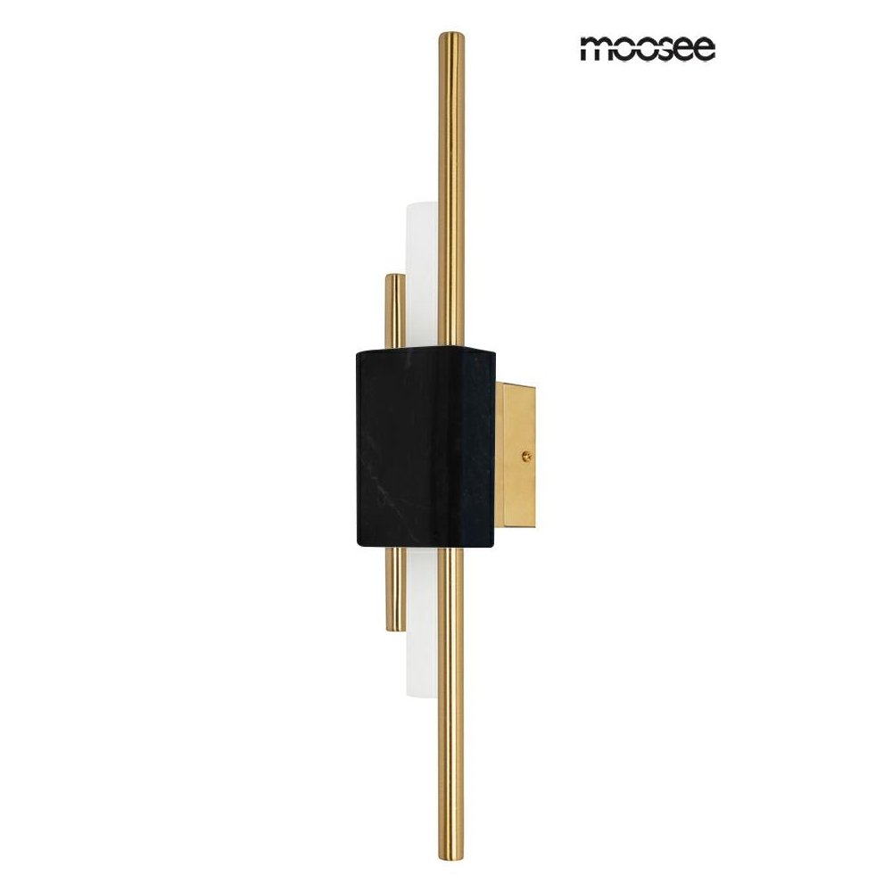 MOOSEE lampa ścienna EVANS czarna / złota