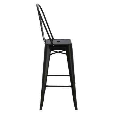 Hoker Paris Back 75cm. czarny insp.Tolix