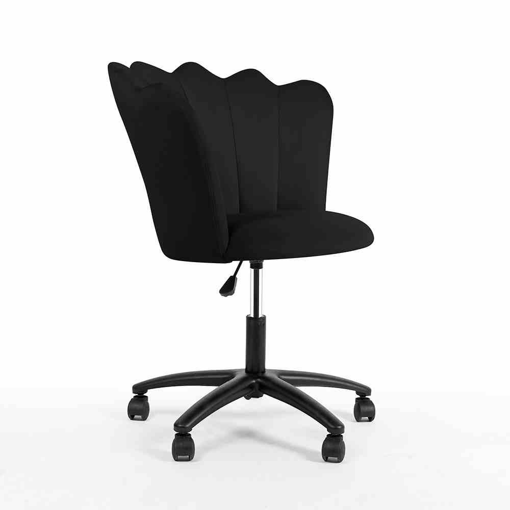 Krzesło obrotowe PRINCESSA czarny, noga czarna