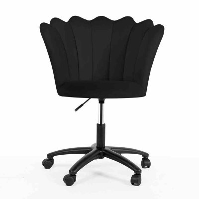 Krzesło obrotowe PRINCESSA czarny, noga czarna