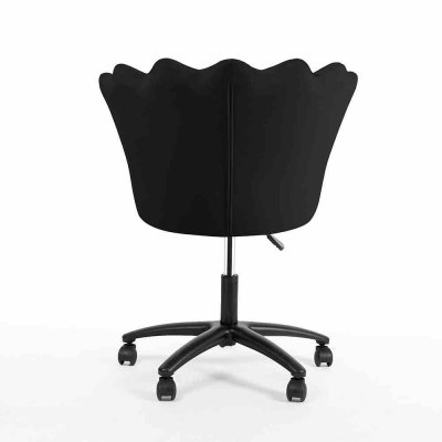 Krzesło obrotowe PRINCESSA czarny, noga czarna