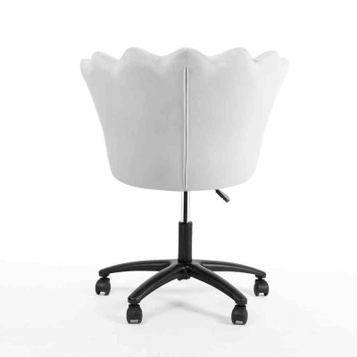 Krzesło obrotowe PRINCESSA srebrny, noga czarna